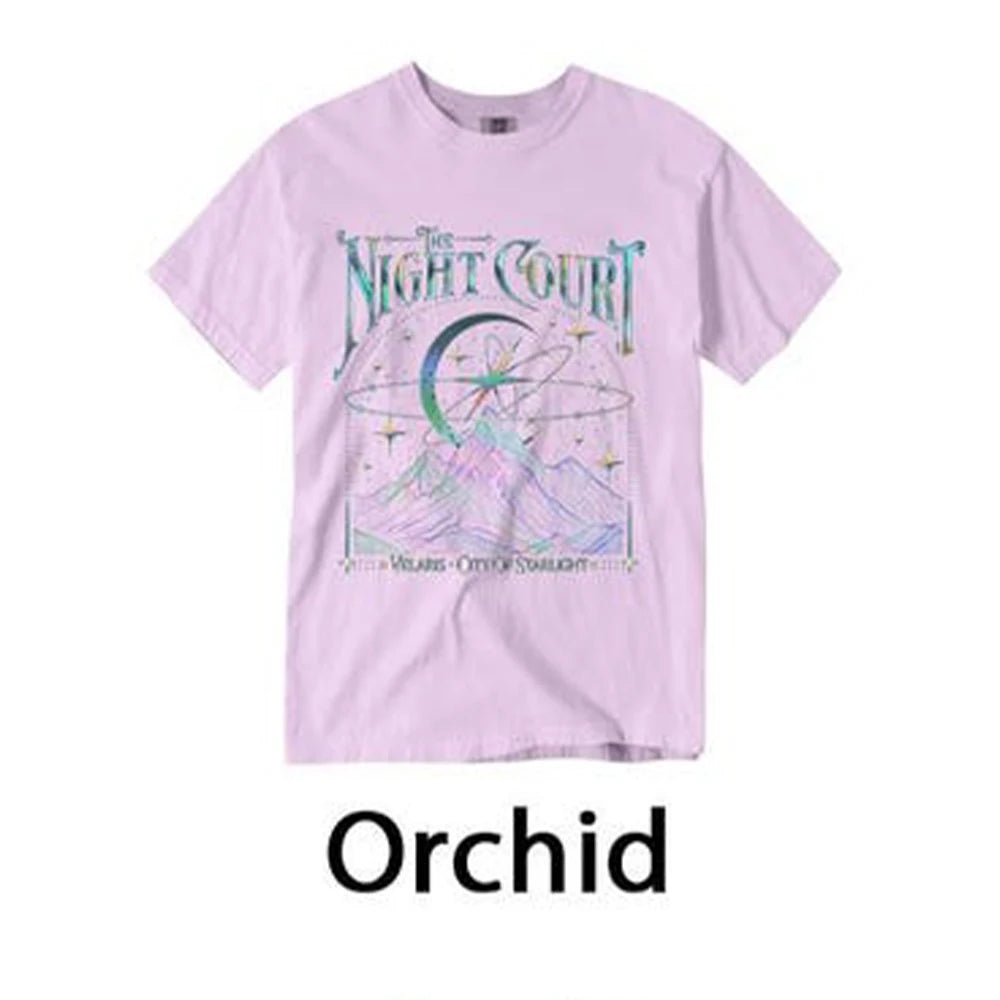 Velaris The Night Court Acotar 2 Sided Comfort T-Shirt Court Of Dreams Unisex Tee Funny Inner Circle Acotar Shirt Streetwear