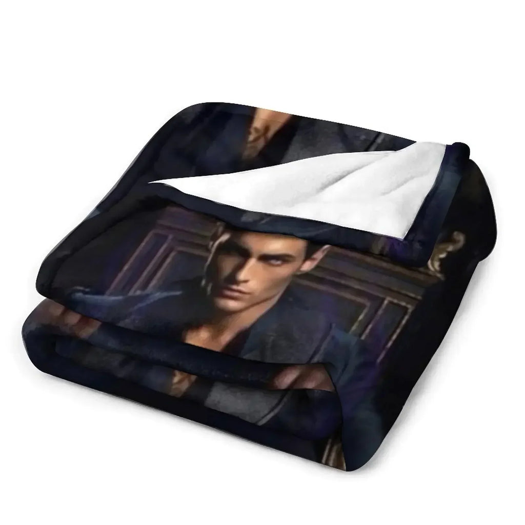 ACOTAR - Rhysand, Cassian, & Azriel Art Throw Blanket Plush Beach Soft Blankets