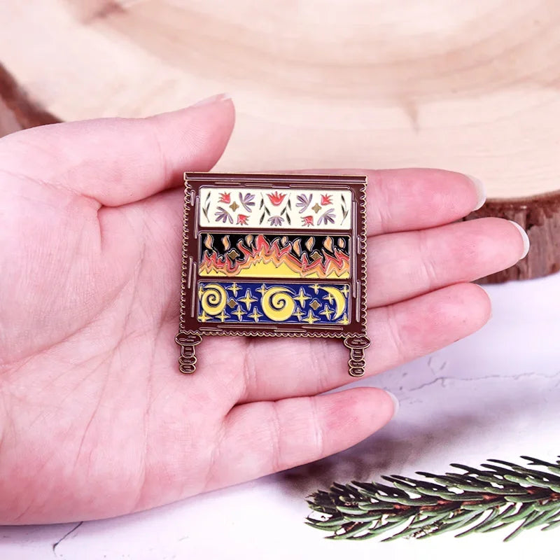 ACOTAR Feyre's Dresser Hard Enamel Pin Sarah J. Maas Fantasy Novel Badge Bookish Gifts